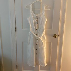 White A New Day Midi Dress NEW WITH TAGS